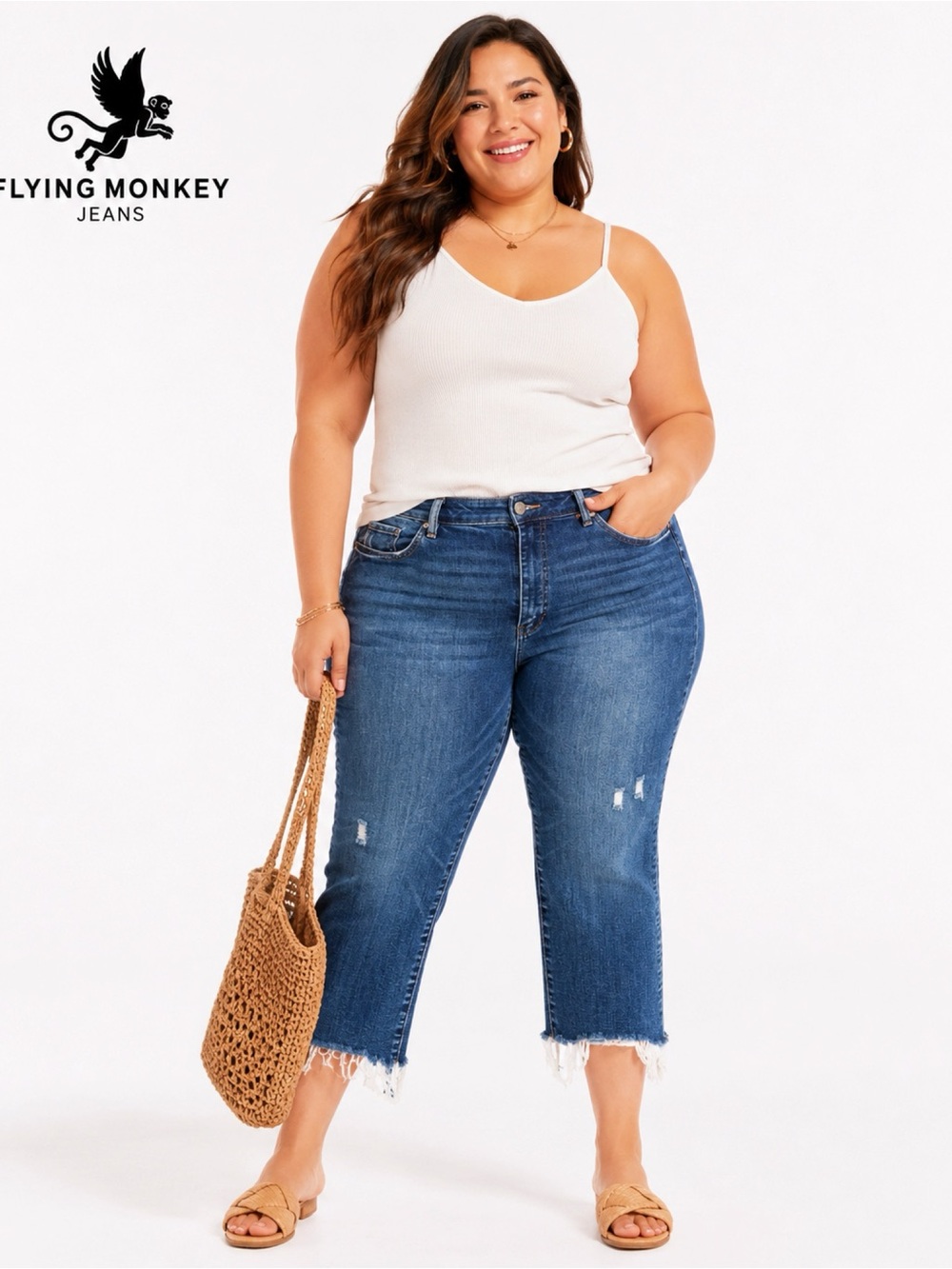 BUCKLE Flying Monkey Crop Flare Jeans